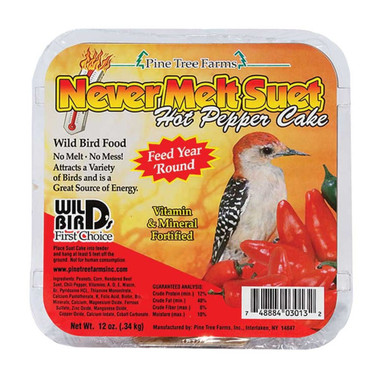  Pine Tree Farms Never Melt Suet Hot Pepper Cake